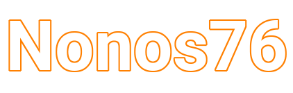 The text “Nonos76” in orange outline on a light gray background.